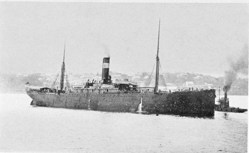 Image; Steamboat with a single funnel