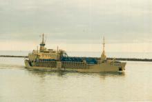 Bulk carrier in Port River