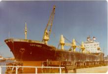 Bulk carrier in Port River