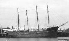 1928 Schooner berthed at Port Adelaide.