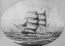 3 masted Barque, "Leucadia".