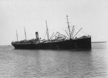 Passenger vessel "S.S. Runic", built in 1900 at Belfast by Harland & Wolff for White Star Line.
Official Number:  113441
Dimensions:  length 500', breadth 63', draught 40'
Port Of Registry:  Liverpool
Flag:  British