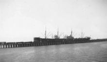 General cargo vessel "Asia", built in 1919 by Akt. Burmeister & Wain - Copenhagen.  Owned by Akties. Det Ostastiatiske Kampagni.

Tonnage:  7014 gross, 4460 net
Dimensions:  length 425'3", breadth 55'2", draught 35'4"
Port Of Registry:  Copenhagen
Fl