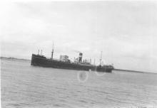 1907-08 General cargo vessel under way
