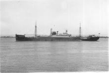 1931-32 General cargo vessel entering port