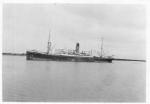 1912-13 Refrigerated vessel under way