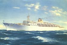 Passenger Liner "Fairsky" laid down by Western Pipe & Steel Co, san Fransisco as cargo liner STEEL ARTISAN; completed as escort aircraft carrier USS BARNES.  Transferred to Royal Navy 1942; renamed HMS ATTACKER.  Returned to US Navy 1946.  Bought by Simta