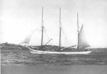 "Ketches of South Australia" by R Parsons describes "Coringle" as a Schooner built in 1909 by Woodleys Ltd, Berry's Bay, North Sydney with a standard gas engine.  In 1922 she was registered at Port adelaide but was formerly in Sydney.  Owners - 1922 J A O