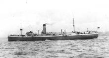 1920 general cargo vessel under way
