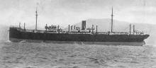 1922 general cargo vessel under way.