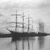 Barques at Corporation Wharf, 1928.