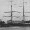 1881 Barque.  This vessel as she appeared soon after her 1881 launch and after the great 1903 storm when she was wrecked in Algoa Bay, South Africa