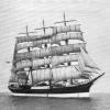 1911 Barque at sea