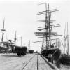 This image also shows the German steel 4 masted Barque "Parma and the Port Adelaide ketch "Argosy Lemal" at Port Lincoln, South Australia.