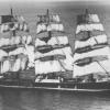 1892 Barque at sea.