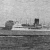 1937 refrigerated cargo vessel at sea