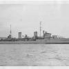 H.M.A.S. "Sydney", a Leander Class Light Cruiser, built by Swan Hunter  at Wallsend-on-Tyne, between 1933 and 1935.  Originally ordered for the Royal Nay, she was bought by the Australian government before launching.  During World war 2 while serving in t