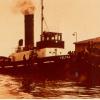 The two tugs berthed near No. 2 Shed in the 1970s