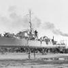 1944 naval vessel aground at West Beach