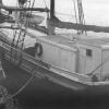 This image taken As vessel lies next to Annie Watt.