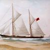 1873 Ketch from a watercolor by Borne 1890.