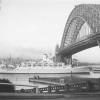 Passing under Sydney Harbour Bridge.