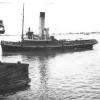 Tug "Morglay",a single screw steam ship, built in 1921 by Bow McLauhlan & Co - Paisley.  Built as No 394 and in 1922 she was registered at Southampton by Southampton, Isle Of Wight & South Of England R.M.S.P. Co.  In March 1926 she was registered at Port 