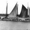 "Moorara" built in 1909 by AJ Inches, Echuca Vic, as a wood and iron composite Murray River Barge.  Vessel was altered in 1930 as a 3 msted fore and aft rigged ewith an auxilliary motor and was reregistered in July 1930 by G Heritage & CGD Heritage.  She 