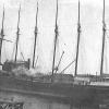 The 6 masted schooner "Dorothy H Sterling", another of the Americans which brought timber to South Australia from their west Coast.  Built in 1920 at Portland as 'Oregon Pine'  by Peninsula Shipbuilding Co.  Official Number - 220005.  Gross tonnage of 252
