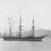 Barque "Staffordshire", built in 1862 at Liverpool by Jonas Quiggen & Co.
Official Number:  45399
Tonnage:  1197 gross
Dimensions:  length 207', breadth 34', draught 23'
Commander:  Capt. Meekison
