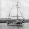 Composite built ship "Sobraon", built in 1866 at Aberdeen by Hall for Devitt & Moore.  According to Shipping Wonders of the World:  She was classed with "Themopylae" and "Cutty Sark" when she was in her prime on the Australian trade in the 1870's.  She wa