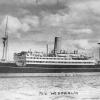 Passenger Vessel "M.V. Westralia", built in 1929 by Harland & Wolff - Belfast.  A twin screw motorship, she took her first voyage from Sydney, Melbourne, Adelaide-Fremantle on 28 September 1929.  This vessel was commissioned as an armed merchant cruiser i