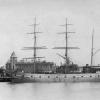 Barque "Halvar", built in 1891 by Murdoch and Murray at Glasgow.
Tonnage:  910 gross
Dimensions:  length 199', breadth 33', draught 18'
Owner:  J Pettersson
Port Of Registry:  Helsngborg
Flag:  Swedish

This image shows vessel at Queen's Wharf, Por