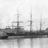 Three masted Barque "Onyx", built in 1864 at Sunderland by J Laing.  Owned by H Guthrie.
Official Number:  51153
Tonnage:  420 gross
Dimensions;  length 137', breadth 26', draught 17'
Port Of Registry:  Dunedin

This image taken in Dunedin