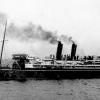 Passenger vessel "Mongolia", built by Caird & Co, Greenock, Scotland in 1903.  Owned by P&O, she operated the route between the UK and Australia via the Suez Canal.  In 1908 she caught on fire but was repaired and in 1917 she struck a mine and sank off th