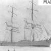 Steel Barque "Margit", ex "Craiglands", built in 1891 by C.J. Bigger - Londonderry.  Owned by Acties Margith and managed by Chr. Nielsen & Co.  The vessel went ashore on the Coorong Beach 34 miles north of Kingston on December 11 , 1911 and became a total