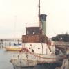 This image shows vessel in 1985 in a state of disrepair.