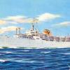 FAIRSEA Passenger vessel "Fairsea", built in 1941 by Sun Shipbuilding & Drydock Co, Chester, PA, and launched as a cargo liner "Rio De La Plata" for Moore-McCormack Line (United States). Completed as an escort aircraft carrier "USS Charger". Bought by Sitmar L
