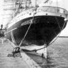 Built in 1921. Moored at Port Adelaide. A stern view.