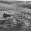 Passenger vessel in stormy weather