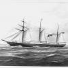 1854 passenger vessel at sea.