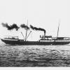 1854 passenger vessel underway.