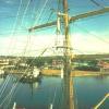 Berthed at Port Adelaide showing rigging, 24/12/1987.