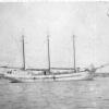 Ketch at anchor