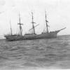Barque at anchor