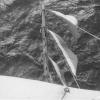 Barque - looking down on jibs from foremast