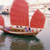 Chinese Junk on Port River Sunday 26 Oct.1986.
