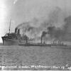 Passenger vessel aground at Outer Harbour March 19th 1925.