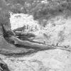 Showing wreckage of the American schooner - close view of ribs looking seaward