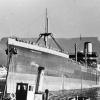 S.S. "Ferndale", gross tonnage 9670 ton.  Built in sydney in 1924 and employed carrying international cargo.  Owned by the White Star Line from 1923 - 1928.  Managers G Thompson & Co Ltd.  
Dimensions - length 500'0", breadth 63'2", draught 33'0"
Port o